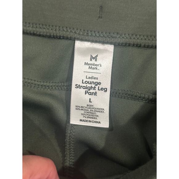Member’s Mark Straight Leg Pant Sage Green Women's Size Large - Picture 3 of 4